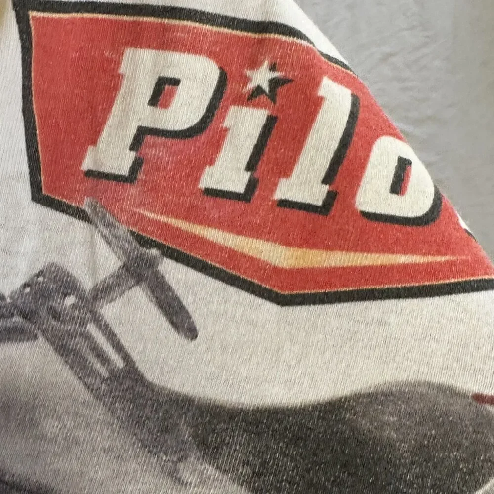 Y2K Pilot airplane graphic tee